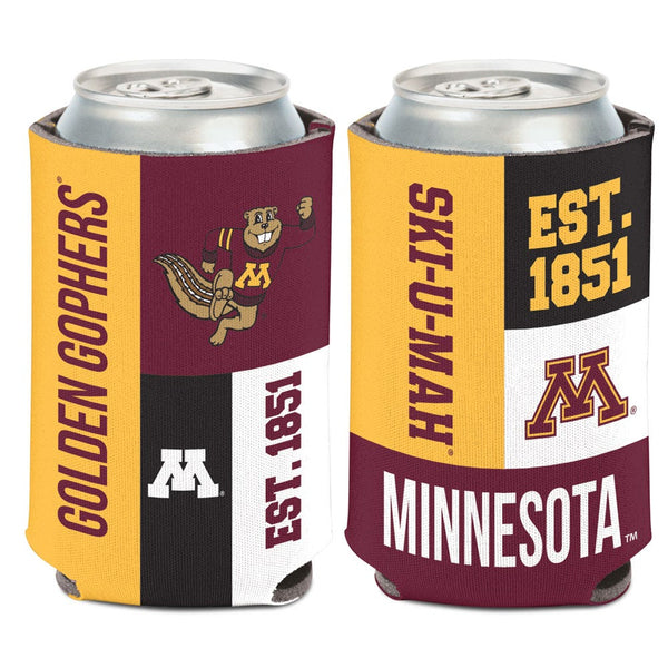 Minnesota Golden Gophers COLOR BLOCK Can Cooler 12 oz.