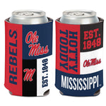 Ole Miss Rebels COLOR BLOCK Can Cooler 12 oz.