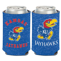 Kansas Jayhawks HEATHERED Can Cooler 12 oz.