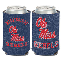 Ole Miss Rebels HEATHERED Can Cooler 12 oz.
