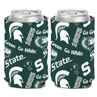 Wholesale-Michigan State Spartans SCATTERPRINT Can Cooler 12 oz.