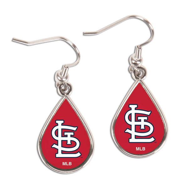 St. Louis Cardinals Earrings Jewelry Carded Tear Drop