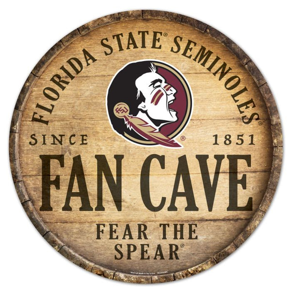 Wholesale-Florida State Seminoles Wood Sign 14" Rnd