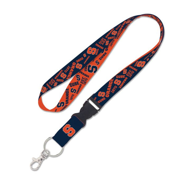 Wholesale-Syracuse Orange SCATTERPRINT Lanyard w/detachable buckle 1"