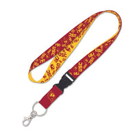 Wholesale-USC Trojans SCATTERPRINT Lanyard w/detachable buckle 1"