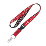 Wholesale-Utah Utes SCATTERPRINT Lanyard w/detachable buckle 1"