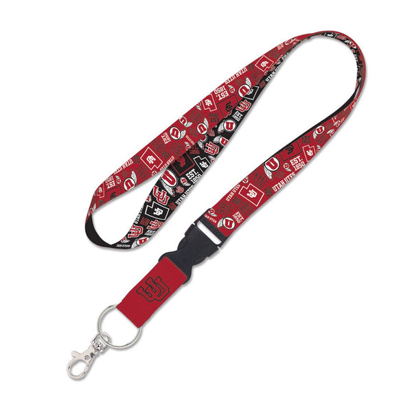 Utah Utes Lanyard w/detachable buckle 1"