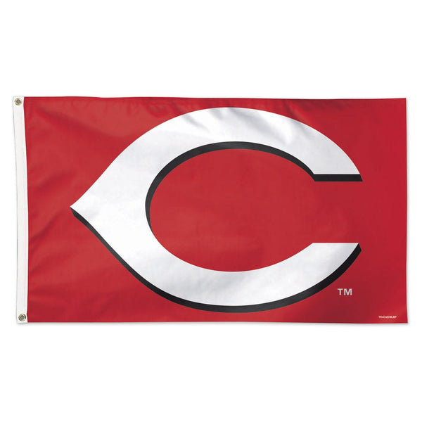 Cincinnati Reds Logo Flag - Deluxe 3' X 5'
