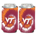 Wholesale-Virginia Tech Hokies TYE DYE Can Cooler 12 oz.