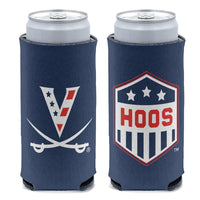 Virginia Cavaliers Red, White & Hoo 12 oz Slim Can Cooler