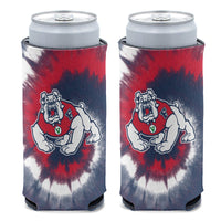 Fresno State Bulldogs TIE DYE 12 oz Slim Can Cooler