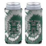 Hawaii Warriors TIE DYE 12 oz Slim Can Cooler