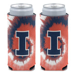 Illinois Fighting Illini TIE DYE 12 oz Slim Can Cooler