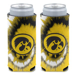 Iowa Hawkeyes TIE DYE 12 oz Slim Can Cooler