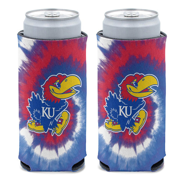 Kansas Jayhawks TIE DYE 12 oz Slim Can Cooler