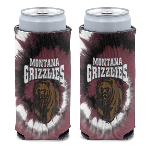 Montana Grizzlies TIE DYE 12 oz Slim Can Cooler