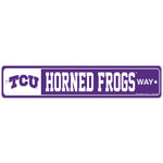 TCU Horned Frogs Street / Zone Sign 3.75" x 19"
