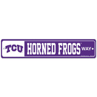 TCU Horned Frogs Street / Zone Sign 3.75" x 19"