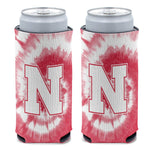 Nebraska Cornhuskers TIE DYE 12 oz Slim Can Cooler