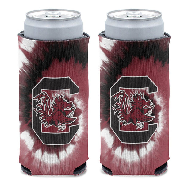 South Carolina Gamecocks TIE DYE 12 oz Slim Can Cooler