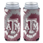 Texas A&M Aggies TIE DYE 12 oz Slim Can Cooler
