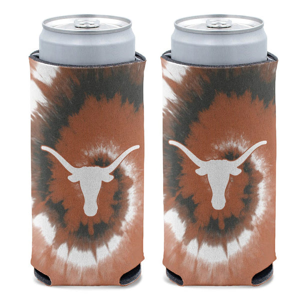 Texas Longhorns TIE DYE 12 oz Slim Can Cooler