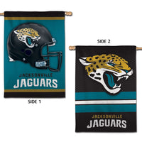 Jacksonville Jaguars Vertical Flag 2 Sided 28" x 40"