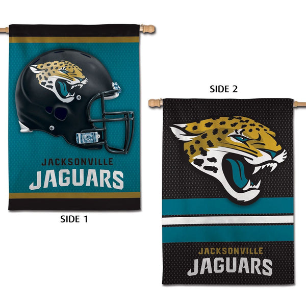 Jacksonville Jaguars Vertical Flag 2 Sided 28" x 40"