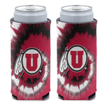 Utah Utes TIE DYE 12 oz Slim Can Cooler