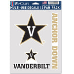 Wholesale-Vanderbilt Commodores Multi Use 3 Fan Pack