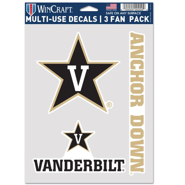 Wholesale-Vanderbilt Commodores Multi Use 3 Fan Pack