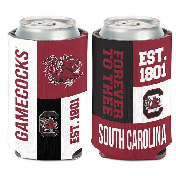 South Carolina Gamecocks COLOR BLOCK Can Cooler 12 oz.