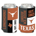 Texas Longhorns COLOR BLOCK Can Cooler 12 oz.