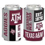 Texas A&M Aggies COLOR BLOCK Can Cooler 12 oz.