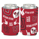 Utah Utes SCATTER PRINT Can Cooler 12 oz.