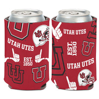 Utah Utes SCATTER PRINT Can Cooler 12 oz.