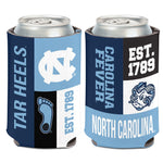 North Carolina Tar Heels COLOR BLOCK Can Cooler 12 oz.