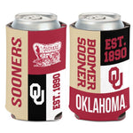 Wholesale-Oklahoma Sooners COLOR BLOCK Can Cooler 12 oz.