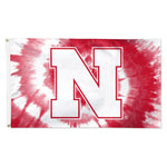 Wholesale-Nebraska Cornhuskers TIE DYE Flag - Deluxe 3' X 5'