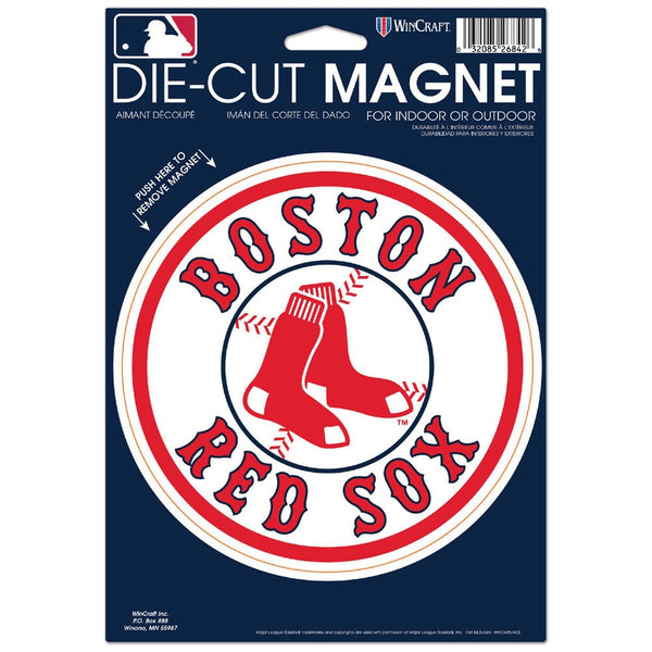 Boston Red Sox Die Cut Logo Magnet 6.25" x 9"