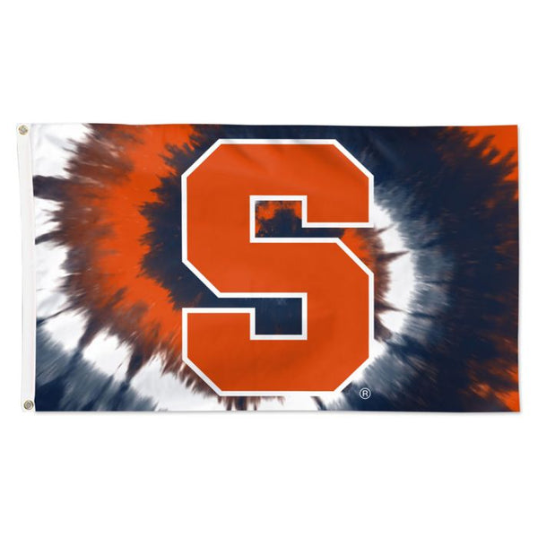 Wholesale-Syracuse Orange TIE DYE Flag - Deluxe 3' X 5'