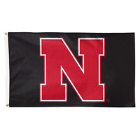 Wholesale-Nebraska Cornhuskers ALT COLOR 2 BLACK Flag - Deluxe 3' X 5'