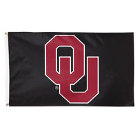 Wholesale-Oklahoma Sooners ALT COLOR 2 BLACK Flag - Deluxe 3' X 5'