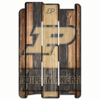 Wholesale-Purdue Boilermakers PLANK WOOD SIGN Wood Fence Sign