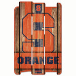 Wholesale-Syracuse Orange PLANK WOOD SIGN Wood Fence Sign