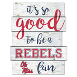 Wholesale-Ole Miss Rebels Wood Sign 11"X14"