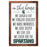 Wholesale-Michigan State Spartans Wood Sign 11" x 17" 1/4" thick