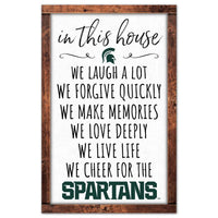 Wholesale-Michigan State Spartans Wood Sign 11" x 17" 1/4" thick