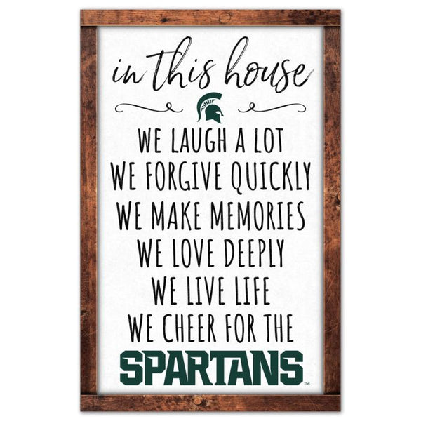 Wholesale-Michigan State Spartans Wood Sign 11" x 17" 1/4" thick