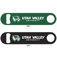Utah Valley Wolverines Metal Bottle Opener 2 Sided